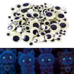 625 Stück 6 Stile leuchtende PVC-Bastel-Wackelaugen-Cabochons&nbsp;DIY-TA0006-54