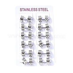 Pendientes de aro de acero inoxidable 304&nbsp;EJEW-L302-01P