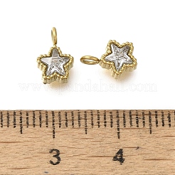 Dijes de circonita cúbica micropavé de acero inoxidable 304&nbsp;LS-STAS-U027-02G-01