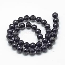 Natürlichen Obsidian Perlen Stränge&nbsp;G-R446-6mm-24