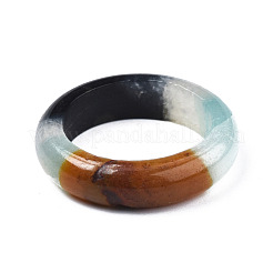 Natürlicher und synthetischer gemischter Stein-Ring mit glattem Band für Damen&nbsp;X-G-N0326-99