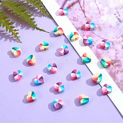 200 Stück 2 Farben handgefertigte Polymer Clay Perlen&nbsp;CLAY-SZ0001-07