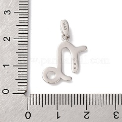 925 pendente in argento sterling con micro pavé di zirconi trasparenti&nbsp;STER-H117-01P-10