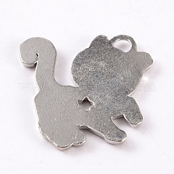 Mischform platinierte Legierung Emaille Anhänger&nbsp;AP016