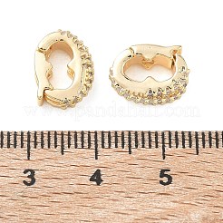 Messing-Mikro pflastern Zirkonia Anhänger bails&nbsp;KK-C172-01G