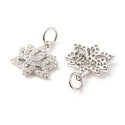 Messing micro pave klare zirkonia anhänger&nbsp;ZIRC-P094-25P-RS