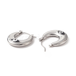 Orecchini a cerchio in acciaio inossidabile 316&nbsp;EJEW-I282-01B-01P