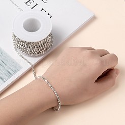 Chaînes en laiton avec strass&nbsp;CHC-T001-SS12-01S