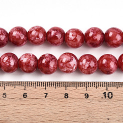 Perles de verre de peinture de cuisson&nbsp;X1-DGLA-N003-10mm-A02
