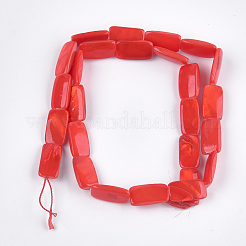 Perles de coquille d'eau douce peintes&nbsp;SHEL-T010-04D