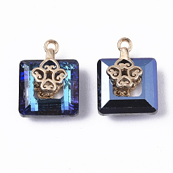 Glas Charms galvanisieren&nbsp;EGLA-N005-002A