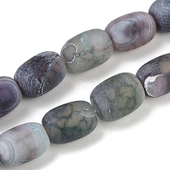 Chapelets de perle en agate naturelle patinée&nbsp;G-NH0047-B03-02