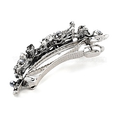 Blume Legierung Strass Haarspangen&nbsp;PHAR-S604-01AS-04