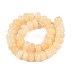 Natürliche gelbe Jade Perlen Stränge&nbsp;G-T138-74B
