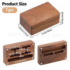 Magnetboxen zur Geschenkaufbewahrung mit Manschettenknöpfen aus Holz&nbsp;WOOD-WH0062-27B
