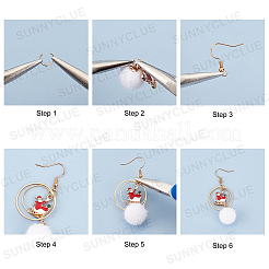 141 kit para hacer pendientes con temática navideña&nbsp;DIY-SC0015-12