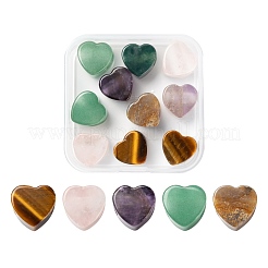 Valentinstag Thema 10pcs 5 Stil natürliche Edelstein europäische Perlen&nbsp;G-LS0001-71