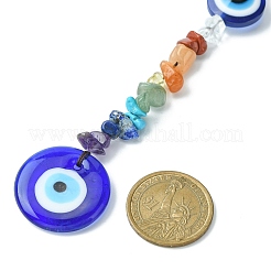 Decorazioni pendenti con perline con chip di pietre preziose&nbsp;HJEW-JM01129