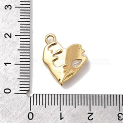 Colgante micropavé cubic zirconia de latón&nbsp;KK-Z131-19G