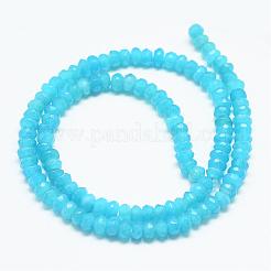 Natürliche weiße Jade Perlenstränge&nbsp;G-R409-3x5-02