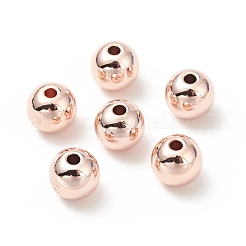 Cremagliera perle di ottone di placcatura&nbsp;KK-WH0034-02K-RG