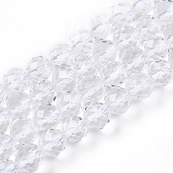 Chapelets de perles en cristal de quartz naturel&nbsp;G-S345-6mm-35