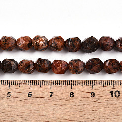 Gefärbte Naturperlen aus Sesam-Jaspis&nbsp;G-T139-8mm-47L