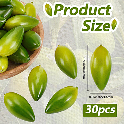 Schaumstoffimitat Oliv&nbsp;AJEW-GF0013-46