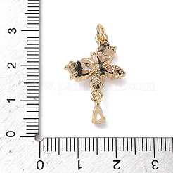 Pendentifs en laiton zircon cubique transparent&nbsp;KK-C168-14G