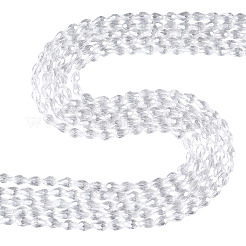 5 Strang transparenter tropfenförmiger Glasperlen&nbsp;GLAA-TA0004-21A