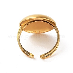 Anelli polsini aperti in acciaio inossidabile 304 per donna&nbsp;RJEW-Z044-03G-01