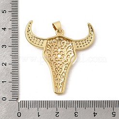 Messing micro pave klare zirkonia anhänger&nbsp;KK-H267-060D-G