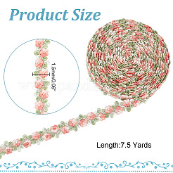 Ruban de dentelle en polyester fleur 7.5 yards&nbsp;OCOR-AR0001-62A
