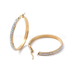 Orecchini a cerchio in acciaio inossidabile 304&nbsp;EJEW-N0031-11G-02D