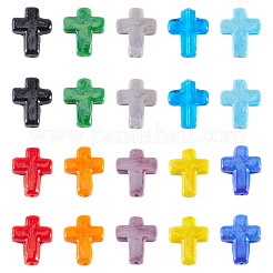20pcs 10 Farben handgemachte Bunte Malerei-Perlen&nbsp;LAMP-TA0001-62