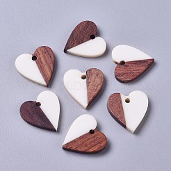 Pendentifs en résine & en bois&nbsp;RESI-CJC0001-19B
