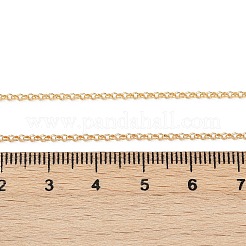 Langlebige plattierte Messingkettenketten&nbsp;X-NJEW-K112-10G-NF