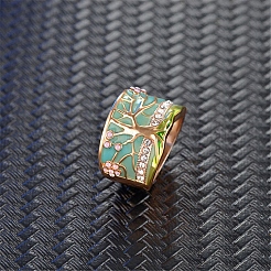 Legierung Strass Breitbandringe&nbsp;PW-WGE6E98-01