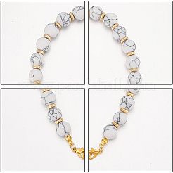 Piedras preciosas redondas y cadenas de correa de pulsera de teléfono con cuentas de plástico ccb redondas planas&nbsp;AJEW-AB00100