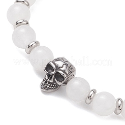 Natürliche malaysische Jade-Stretcharmbänder&nbsp;BJEW-JB12184-02