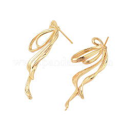 Clous d'oreilles en laiton&nbsp;EJEW-B063-01G