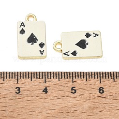 Ciondoli in lega smaltata a forma di carte da gioco&nbsp;FIND-D044-27G-01