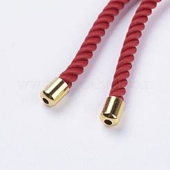 Nylon Twisted Cord Armband machen&nbsp;MAK-F018-01G-RS