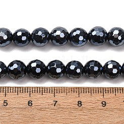 Chapelets de perles en agate naturelle électrolytique&nbsp;G-B191-A07-8mm-18