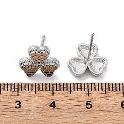 Clous d'oreilles en laiton&nbsp;EJEW-D288-11P