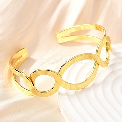 Messing Stulpearmbänder für Frauen&nbsp;BJEW-F498-05G