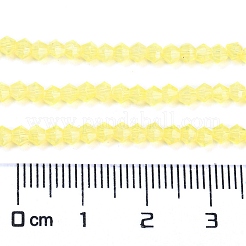 Peinture de cuisson perles de verre transparentes brins&nbsp;DGLA-F029-J2mm-06