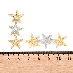 Boucles d'oreilles avec pendentif en laiton avec zircone cubique de micro pave&nbsp;EJEW-G471-29B-GP