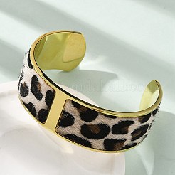 Brazaletes abiertos de acero inoxidable 304 para mujer&nbsp;BJEW-K237-14G