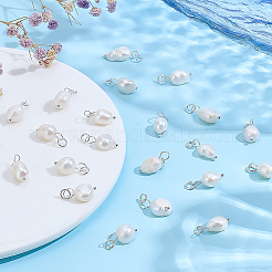 50 Stück Klasse B natürliche Süßwasser-Zuchtperlen Reis Charms&nbsp;PEAR-ME0001-04S